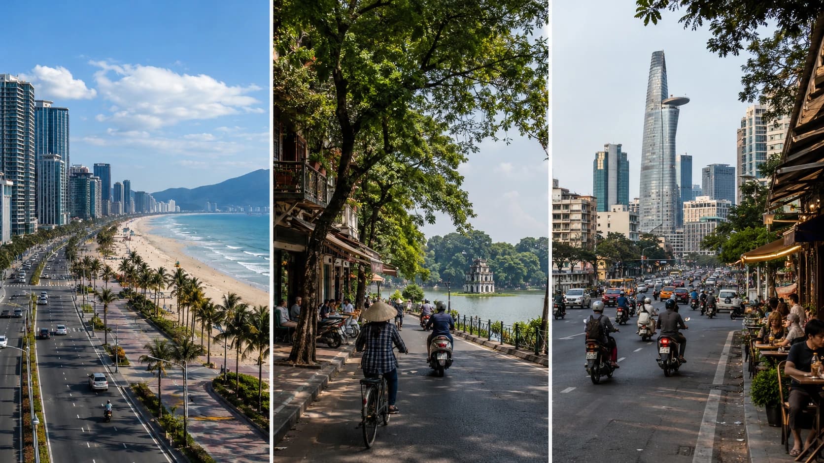 Comparaison de Da Nang, Hanoi et Ho Chi Minh-Ville pour choisir sa ville d’installation au Vietnam.